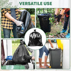 65 Gallon Contractor Heavy Duty Garbage Bags | 30 Bags w/Ties | X-Large 3 MIL Thickness | For Large Commercial Jobs | Construction Clean Up | Trash bags for Yard Clean up - TrashMaster (30)