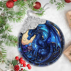 Beautiful Irina Dragon Stained Glass Orament - Christmas Ornament - Christmas Decorations for Tree - Holiday Present ldeas - Gift Exchange