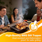 Grill Topper,3 PCS BBQ Grill Mesh Mat,14×10 Inch Mesh Baking Tray,Baking Rack Replacement Pad for Outdoor Barbecue, Camping & Picnics