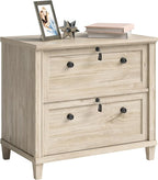 Sauder Hammond Lateral File, L: 32.87" x W: 20.55" x H: 30.0", Chalk Oak Finish