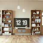 IRONCK Bookshelves and Bookcases Set of 2 Floor Standing 6 Tier Display Storage Shelves 70in Tall Bookcase Home Decor Furniture for Home Office, Living Room, Bed Room