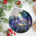 Bluebell Stained Glass Orament - Christmas Ornament - Christmas Decorations for Tree - Holiday Present ldeas - Gift Exchange