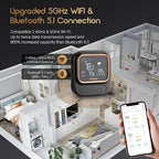 INKBIRD 5GHz/2.4GHz WiFi & Bluetooth 5.1 Meat Thermometer, 6 Probes WiFi Meat Thermometer for Smoking Grilling Wireless Meat Probe for BBQ Oven