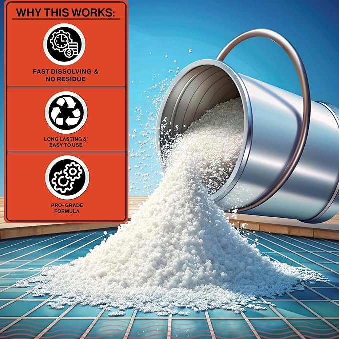 Swimables 32-Pounds Premium Pool Stabilizer & Conditioner, Max Strength Cyanuric Acid for Pools, Spa & Salt Water – Reduces Chlorine Loss, Ideal for Swimming & Hot Tubs
