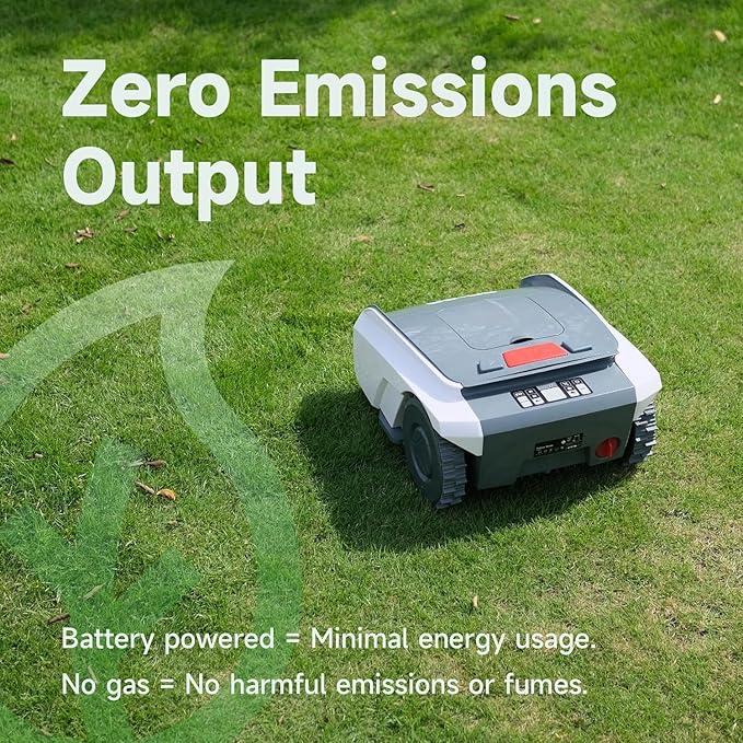 Automatic Robot Lawn Mower with GPS Navigation, Mows Up to 1/2 Acre /21,000 Sq.Ft,300% Higher Efficiency of Auto Path Planning，APP Control，GPS Anti-Theft, IPX5