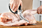 Heavy Duty Poultry Shears - Kitchen Scissors for Cutting Chicken, Poultry, Game, Meat - Chopping Vegetable - Spring Loaded