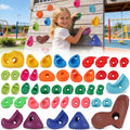 45 PCS Rock Climbing Wall for Kids,Rock Wall Climbing Holds,Adults Climbing Wall Grip Kits Holds Up to 230 lbs for Outdoor Indoor Home Playground Climbing Holds