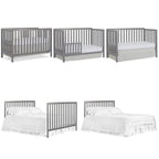 Nursery Essentials Bundle of Dream On Me Ridgefield 5-in-1 Convertible Crib, Dream On Me Ridgefield Changing-Table, with a Dream On Me Honeycomb Orthopedic Firm Fiber Standard Crib Mattress