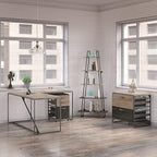 Bush Furniture Refinery 3 Drawer Mobile File Cabinet, Rustic Gray (RFF116RG-03)