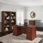 Bush Saratoga Lateral File Cabinet, Harvest Cherry (EX45654-03)