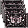 Feelyou Death Moth Placemats Set of 4 18"x12" Boho Exotic Moth Placemat for Kitchen Dining Table Decor Indoor Outdoor for Kids Teens Adults Bohemian Butterfly Table Place Mats, Sun Moon