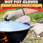 Heat-Resistant Cooking Gloves for Indoor and Outdoor Use - Gloves for Cooking, Baking, Pot-Holding, Smoker Grill Handling, and So On – Kitchen Gloves with 896 Degree Resistance, White, 10215