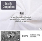 Sunny zzzZZ 24 Pack Kitchen Dishcloths - Does Not Shed Fluff - Reusable Dish Towels, Dish Cloths, Super Absorbent Coral Fleece Cleaning Cloths, Nonstick Oil Washable Fast Drying, 10 x 20 Inch (White)