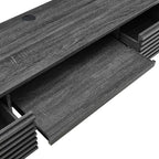 Modway Render Mid-Century Modern, Wall Mount Office Desk, Charcoal