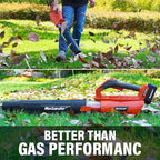 MAXLANDER Leaf Blower Cordless - 20V Electric Cordless Leaf Blower with Battery and Charger, 4.0Ah Battery Powered Leaf Blowers with 2 Speed Mode for Lawn Care, Blowing Leaves