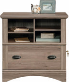 Sauder Harbor View Lateral File, Salt Oak finish