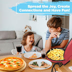Courant Pizza Maker 12 inch Pizzas Machine, Newly improved Cool-touch Handle Non-Stick plates Pizza oven & CalzoneMaker, Electric Countertop Oven for Home or School, 12” Indoor Grill/Griddle, Red