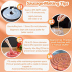 Natural Hog Sausage Casing, Edible Casings for Sausage Making,Pre-Tubed, Great for Snack Sticks, Italian Sausage, Hot Dog Casing, Breakfast Sausage Links and Most Sausage -10M/32ft,Φ34-36mm