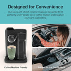 NOVA CERAMICS Travel Mug – Travel Coffee Tumbler – On the Go Coffee Mug – Microwave & Dishwasher Safe Green CoffeeTumbler - Gifts for Women Men Him Her – 12oz – Emerald