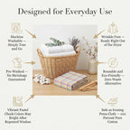 Urban Villa Tablecloth Cotton Tabletop 52x70 (4-6 Seats) Easter Checks