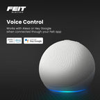 Feit Electric OM60/927CA/AG 60W Equivalent WiFi Dimmable, No Hub Required, Alexa Google Assistant A19 Smart LED Light Bulb, 4.4" H x 2.3" D, 2700K Soft White