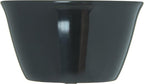 Carlisle FoodService Products Dallas Ware Reusable Plastic Bowl Bouillon Cup Bowl for Home and Restaurant, Melamine, 8 Ounces, Black, (Pack of 24)