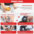 Uinxan 5 in 1 Bottle Opener for Seniors with Arthritis & Weak Hands | Opens Vacuum Seals, Water, Small Jar Lids(0.6"-2.7"), Beer Caps, Pull Tabs–Multi Portable Tool for Elderly/Women/Men (Silver)