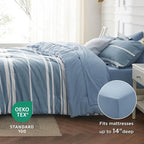 Bedsure California King Comforter Set - Cal King Bed Set 7 Pieces, Cali King Bedding Set with Comforter, Sheets, Pillowcases & Shams