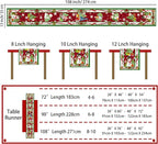 Christmas Table Runner 108 Inches Long Snowflake Buffalo Plaid Table Runner Christmas Theme Holiday Xmax Snowman Gnome Christmas Table Runner for Kitchen Dining Table Home Party Decorations