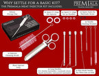 304-Stainless Steel Meat Injector - With Marinade Straw! 4 Needles, Spare Orings, Ebook, Spares Available! The Original 2oz Marinade Injector Syringe Kit Creates Juiciest Turkey and BBQ Ever!