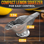 Bird Lemon Squeezer with Pour Spout, Tiny Stainless Steel Slice Press | Cute Citrus Wedge Juicer for Limes, Mess-Free, Dishwasher Safe, a Mini Travel Size for Tea Service, Seafood, and Cocktails