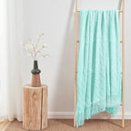 inhand Knitted Throw Blanket for Couch and Bed, Soft Living Room Home Decor Knitted Blanket with Tassel, Outdoor Lightweight Breathable Summer Blanket, Farmhouse Warm Woven Decorative, 50"x60"