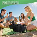 MIYCOO Cooler Bag with Expandable Double Deck, 60 Can Leakproof Cooler | Insulated Portable Soft Lunch Cooler, Extra Large Ice Chest Cooler for Beach, Picnic, Camping, Shopping