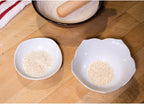 Helen's Asian Kitchen Classic Suribachi Set, Japanese Ceramic Mortar Bowl and Wooden Pestle for Grinding Sesame Seeds, Herbs, and Spices