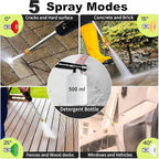 2025Upgraded Pressure Washer 5000PSI with Adjustable Touch Screen 8 Level, 34" Tall, 4 Quick Connect Nozzles,Inlet Hose&Filter&500mlFoam Cannon for Cars/Fences/Driveways/Home Cleaning,Green