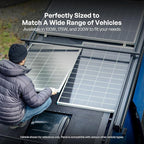 400W Solar Panel N-Type 16BB, 2PCS 24V RV Solar Panel 200 Watt, 25% High Efficiency, IP67 Monocrystalline PV Module Solar Charger for Roof Camping Van Trailer Cabin Off-Grid Applications