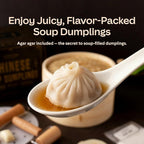 Cooking Gift Set Co. Bamboo Steamer Basket - 2 Tier Dumpling Kit, 6 Piece | Xiao long bao kit, dumpling steamer, cooking gifts for women, mother's day gift, FDA food-contact, BPA-free