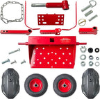 Wheels Lawn Mower Sulky for Lawn and Landscape Professionals,Mudguard Design,Anti-Skid Design, Vacuum tire (Red)
