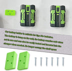 DECKMAN 1 x Leaf Blower Wall Mount | Holder | 2 x Battery Holders Compatible with EGO Leaf Blower/Battery, Blower Wall Mount for EGO 530 615 650 CFM Blower, Battery Mounts Fit for EGO 54v Batteries