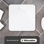 Greater Goods AccuCheck Digital Scale for Body Weight - Accurate Digital Bathroom Scale with High-Precision Sensors, Large Easy-to-Read Backlit Display, 400 lb Capacity, Auto Step-On (White)