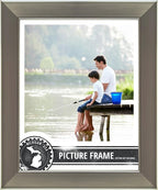 Craig Frames 26966 24 x 36-Inch Picture Frame, Smooth Wrap Finish, 1.26-Inch Wide, Silver Stainless