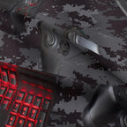 Tailor Shop Gaming Comforter Set Full Size for Boys, Black Camouflage Gamer Bedding Sets for Boys Kids Teenage, All Season 3 Piece Gaming Bed Set with 1 Comforter and 2 Matching Pillowcases…