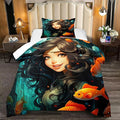 Twin Size Comforter Set for Girls - Girls Comforter Set - Kids Comforter Sets for Girls Bedroom Decor 2 Piece Pretty Princess Bedding with 1 Pillowcase