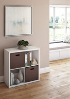 ClosetMaid 4549 Decorative Open Back 4-Cube Storage Organizer, White