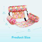 SLOOSH Inflatable Pool Floats Adult,2 Packs Floating Lounge Chairs,Blow up Pool Noodles for Adult Heavy Duty,Floating Chair for Party Summer Water Beach Lake Fun