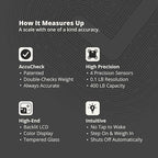 Greater Goods AccuCheck Digital Scale for Body Weight - Accurate Digital Bathroom Scale with High-Precision Sensors, Large Easy-to-Read Backlit Display, 400 lb Capacity, Auto Step-On (White)