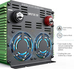 EDECOA 2000 Watt Power Inverter DC 12V to AC 110V 120V 2000W Converter with LCD Display and Remote Controller Dual USB (with ET-RC Remote)