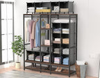 HOMIDEC Cube Storage Organizer 16-Cube Storage Shelf, Closet Organizer for Clothes, Closet Organizers and Storage,DIY Modular Bookshelf Storage Cubes for Bedroom, Living Room,Office