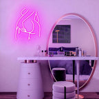 Kavaas Lady Neon Sign 15.7" x 12.6" - Pink LED Lady Back Neon Signs for Wall Decor | Neon Light Sign for Bedroom, Party, Bar, Man Cave (Style - LB4)