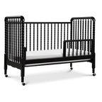 DaVinci Jenny Lind 3-in-1 Convertible Crib in Ebony, Removable Wheels, Greenguard Gold Certified